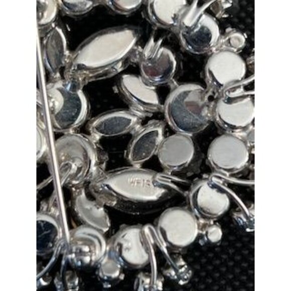 Vintage Signed Weiss Lavender & Dark Purple AB Rhinestone Brooch - Picture 3 of 6